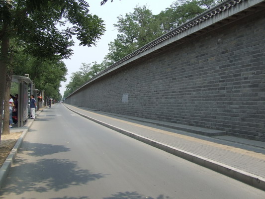 Пекин город заборных стен, типичнай вид серой стены