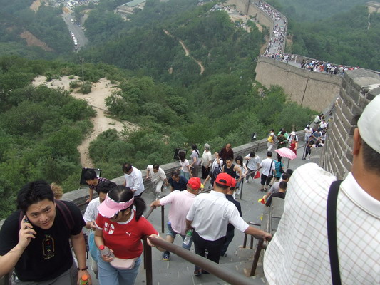 Это фото с китайской стены на участке Бадалин Пекина beijing