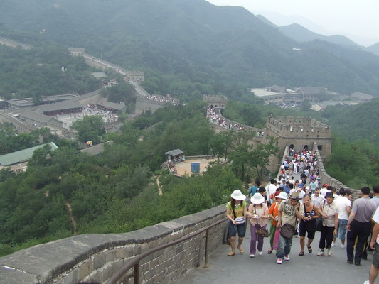 Снимок великой китайской стены на участке Бадалин Пекина beijing
