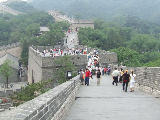 Виды стены в Бадалине Пекина beijing