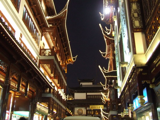Вечером в старом городе Шанхая shanhai