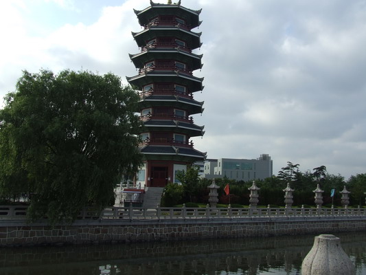 Пагода в деревне Шанхайская Венеция shanhai