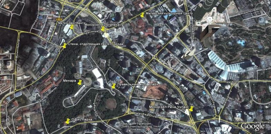 Эта карта Куала Лумпура поможет вам легче ориентироваться в городе - Отзыв о Kuala Lumpur malaysia Юрьева Андрея